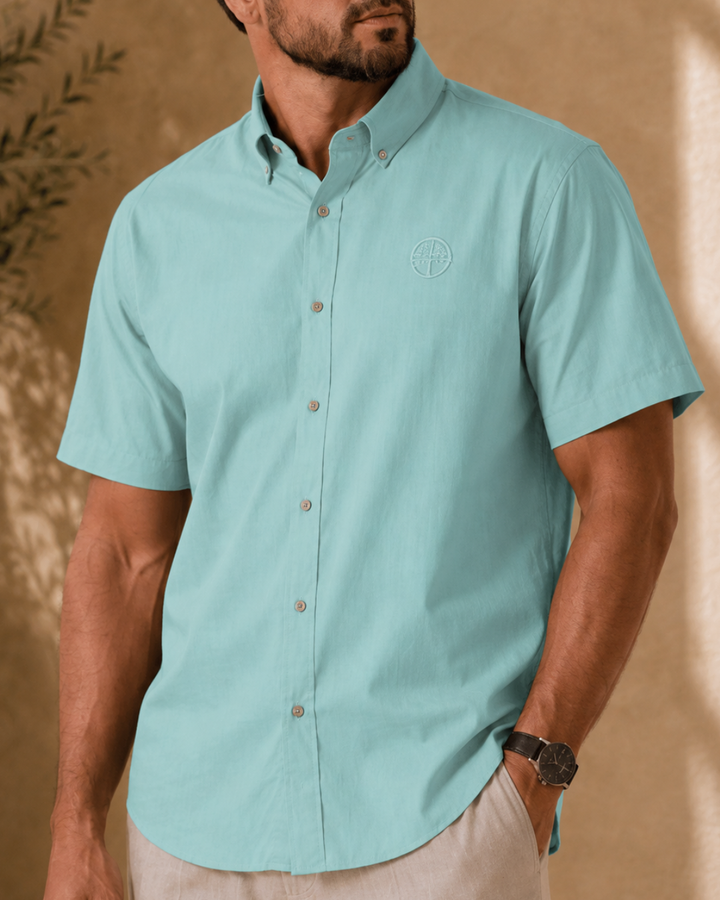 Camisa manga corta Bamboo Tech Blend - Purple Rain