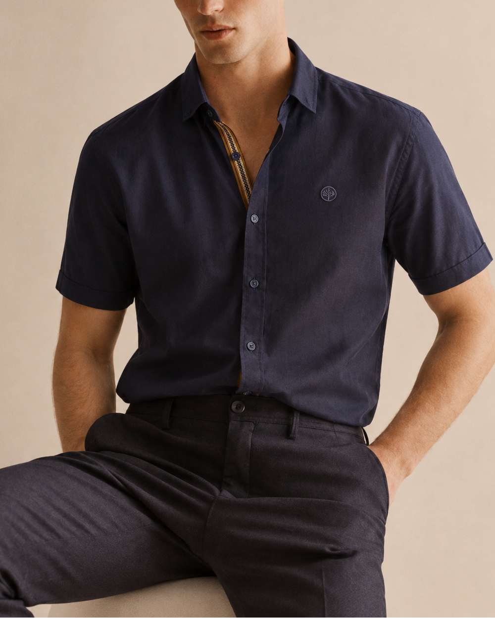 Camisa de bambú hombre