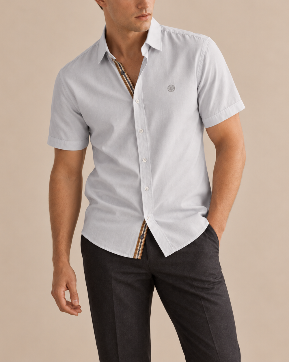 Camisa de bambú hombre
