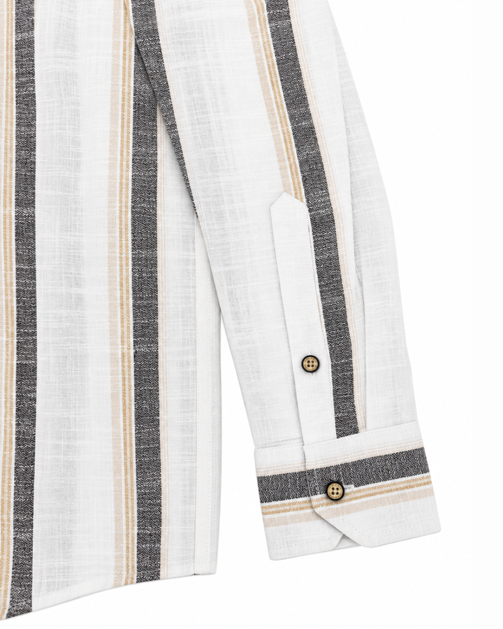 Camisa manga larga Toscana Rayas Texturizadas