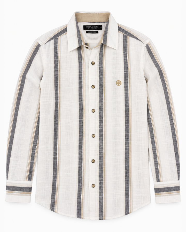 Camisa manga larga Toscana Rayas Texturizadas