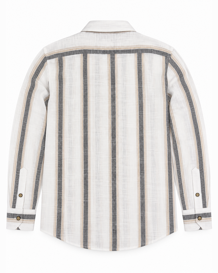 Camisa manga larga Toscana Rayas Texturizadas