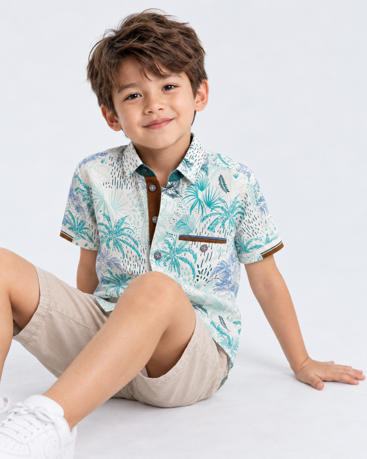 Camisa niño Manga Corta Estampada