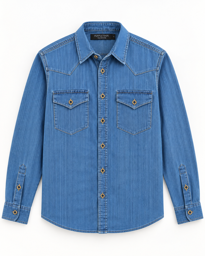 Camisa Denim Rayas