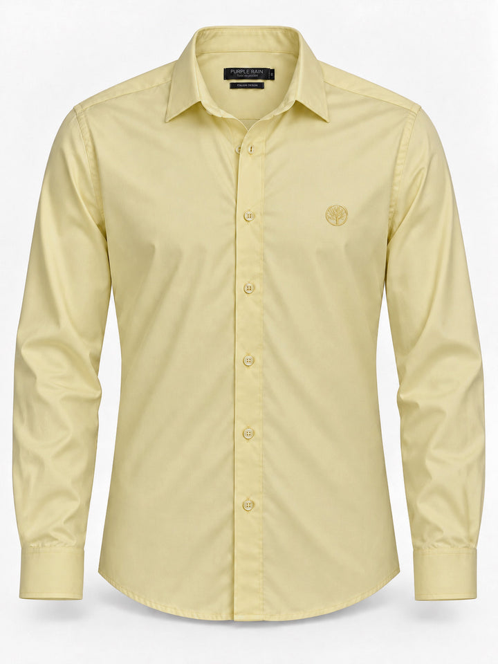 Camisa Hombre Manga Larga en Rayón Stretch con Brillo Sutil – Tonos Pastel