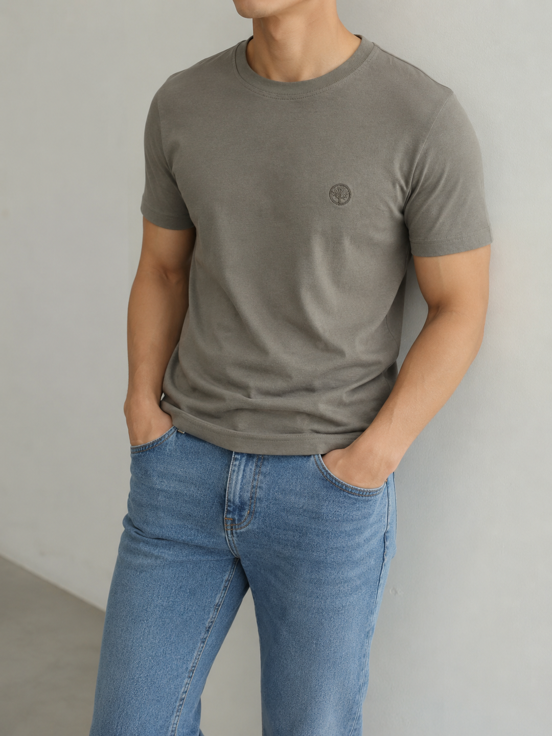 Camiseta Esencial Pima Cuello Redondo CUELLO RIB