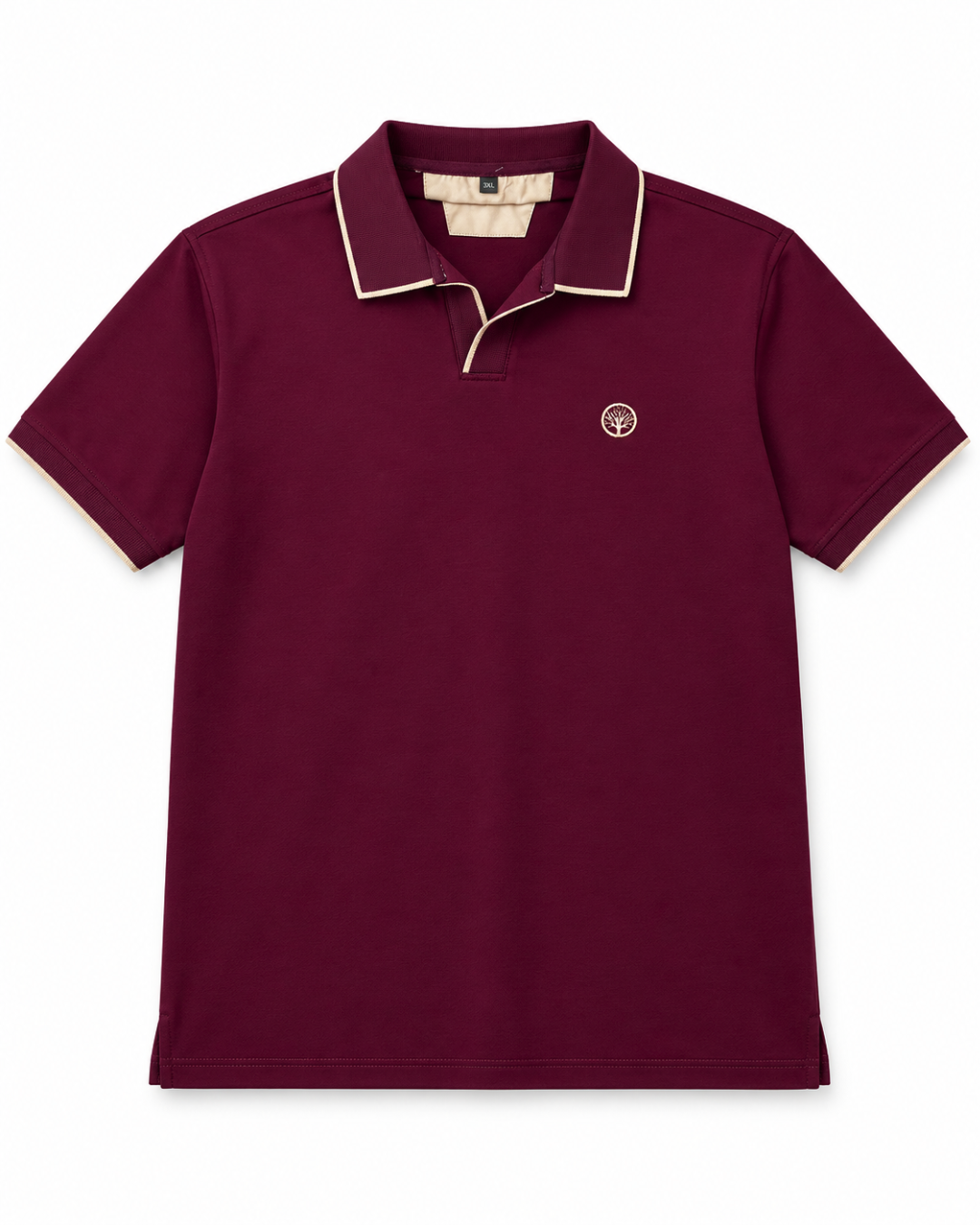 Camiseta Polo Hombre con Cuello y Pechera texturizada
