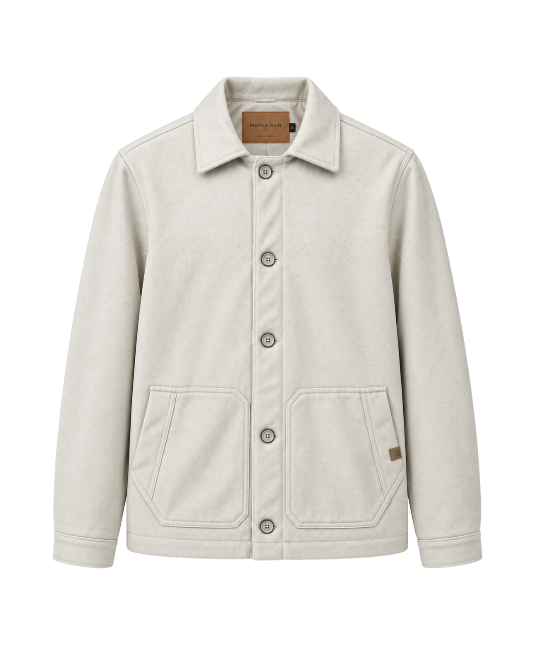 Chaqueta Clásica Tipo Paño para Hombre Marfil