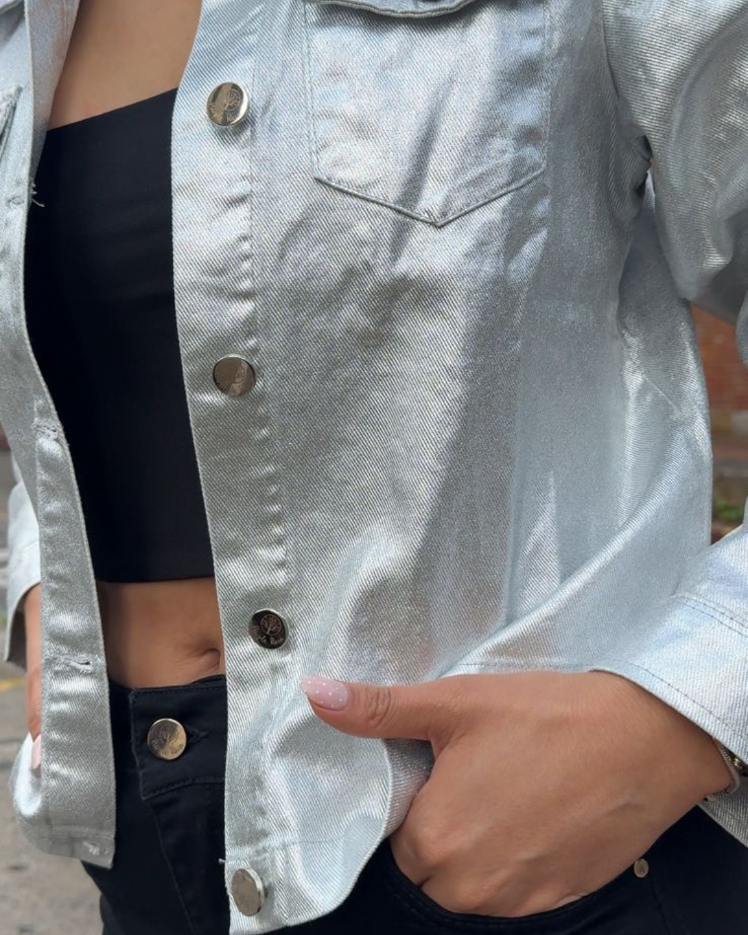 Chaqueta silver - Purple Rain