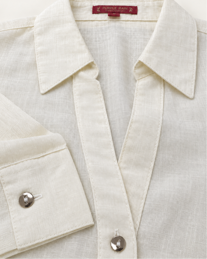 Blusón Camisero Largo para Mujer en Viscosa Siena