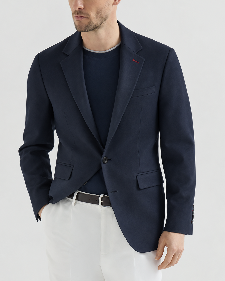 Blazer Hombre Azul Noche Firenze