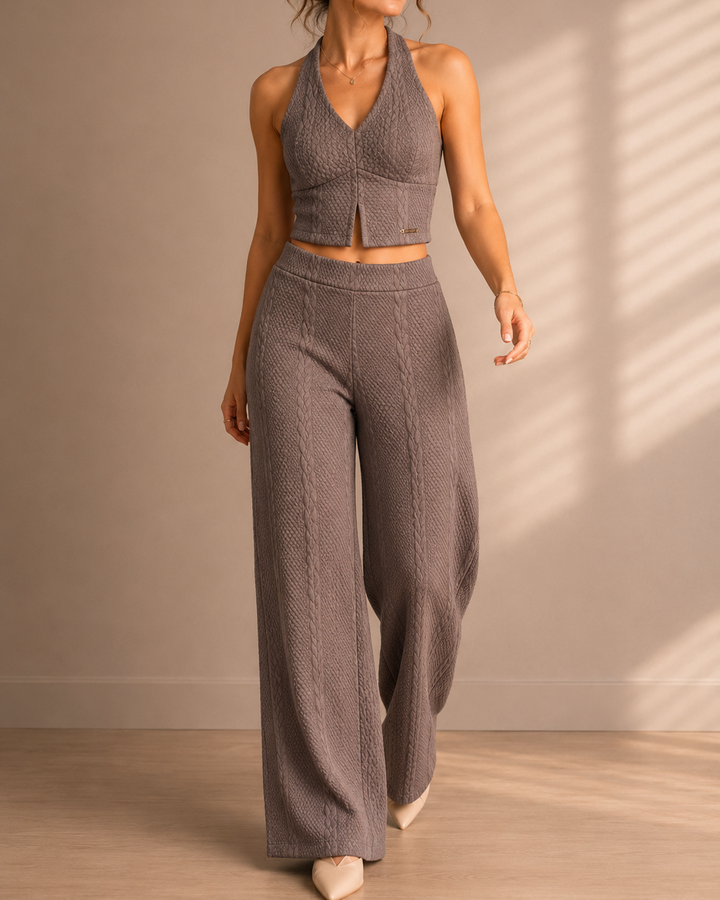 conjunto pantalón palazzo mujer
