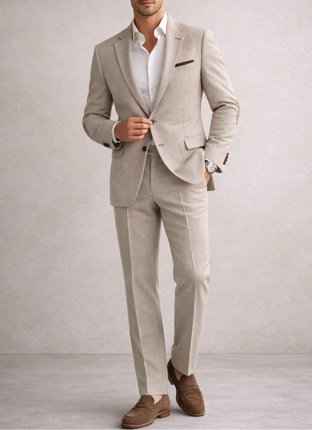 traje completo beige claro - Purple Rain