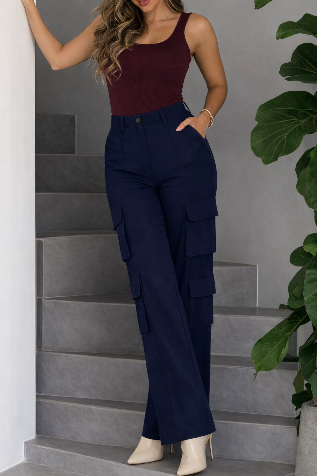 Pantalón Sastre Utility - Purple Rain