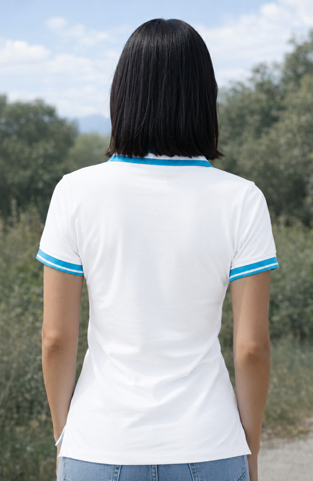 Polo Azure V-Neck