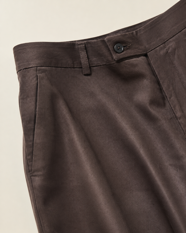 Pantalón Hombre pantalón sastrero tencel Café