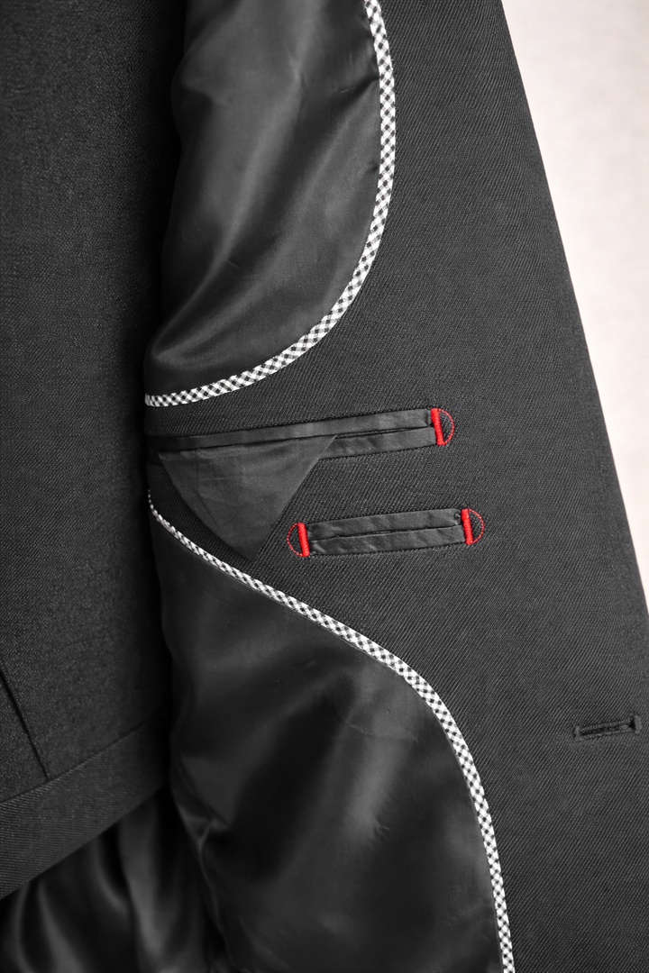 Traje Completo Slim Fit Beige - Negro - Purple Rain