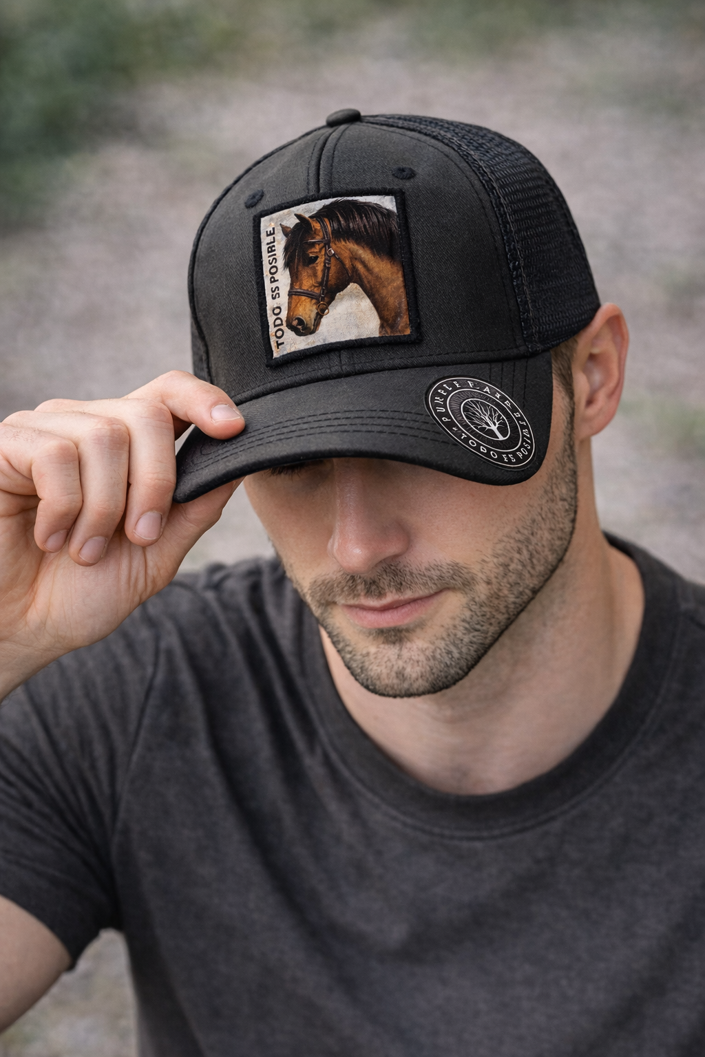 Gorra Legacy Horse – Negro - Purple Rain