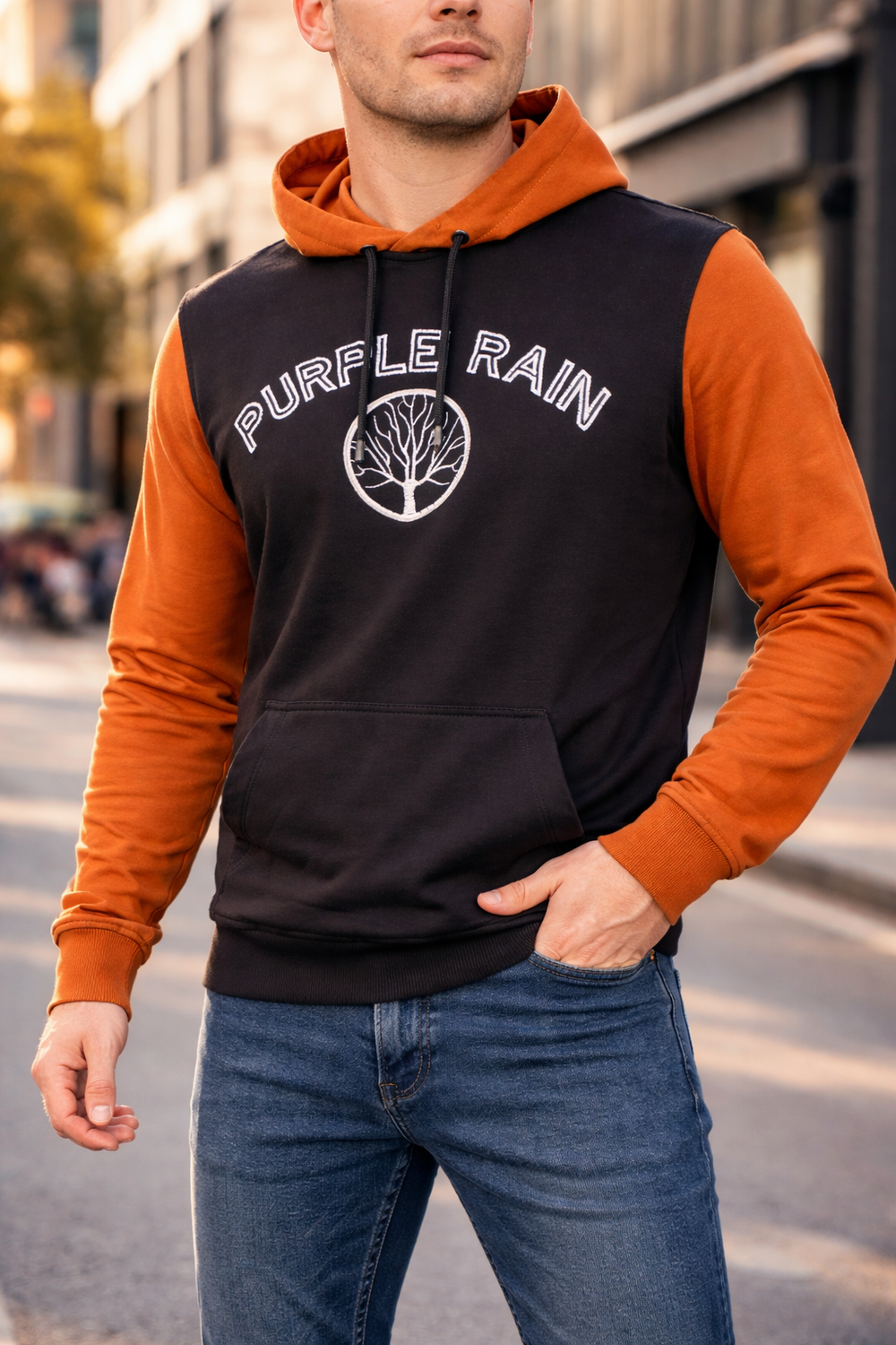 The "Rooted" Pima Hoodie - Purple Rain