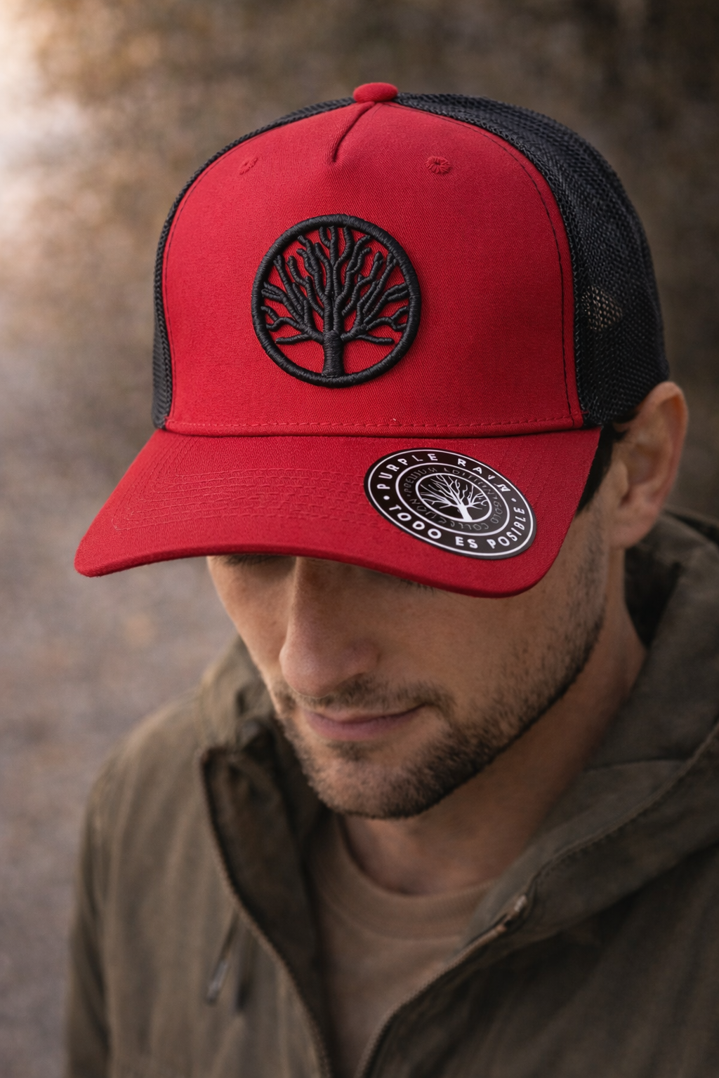 Gorra Trucker Raíz Roja - Purple Rain