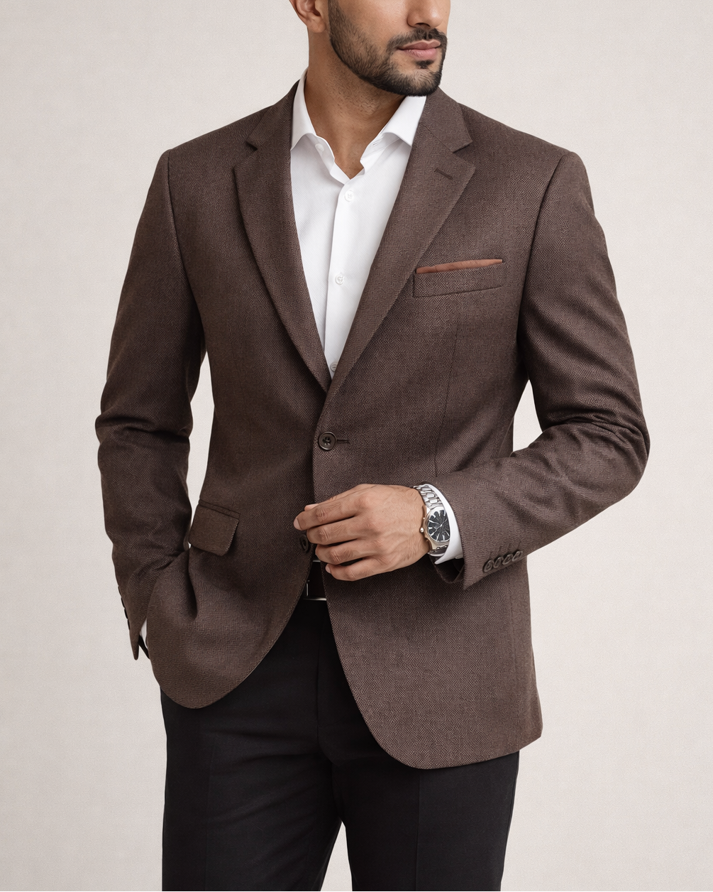 Blazer Prestige Cafe texturizado - Purple Rain