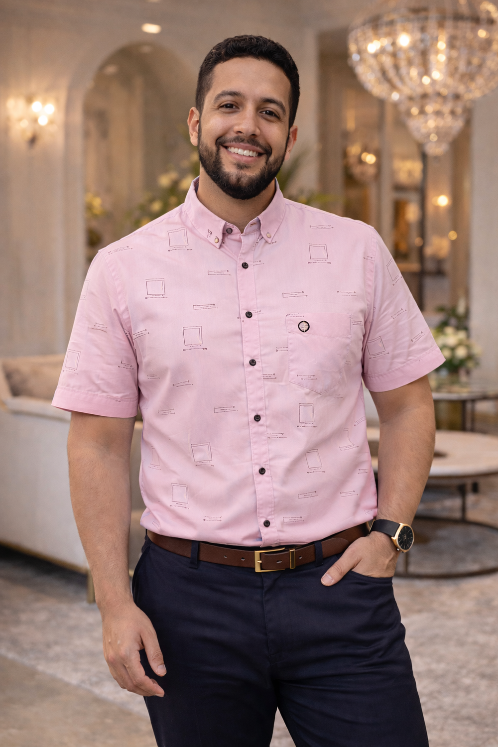 Camisa Hombre | Algodon 100% india - Purple Rain