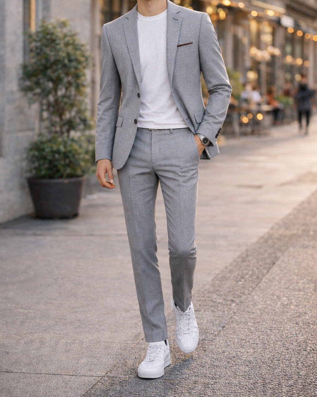 Traje Completo Gris Jaspei - Purple Rain