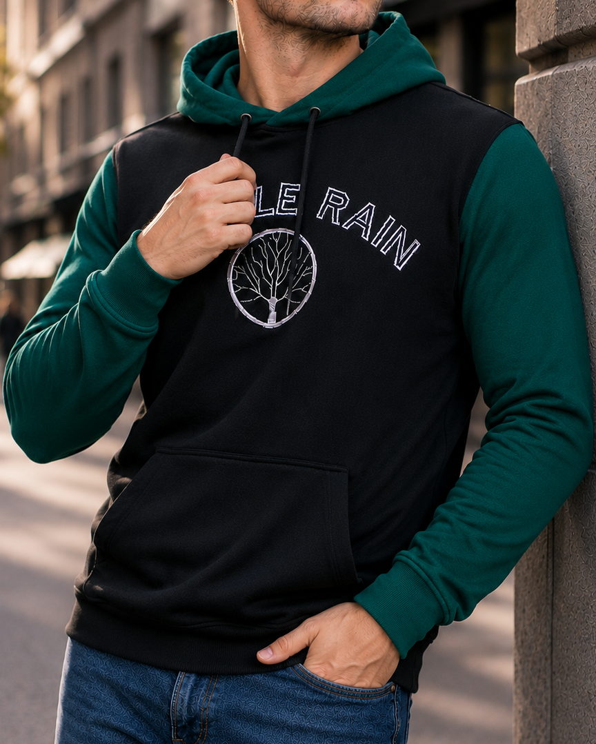 The "Rooted" Pima Hoodie - Purple Rain
