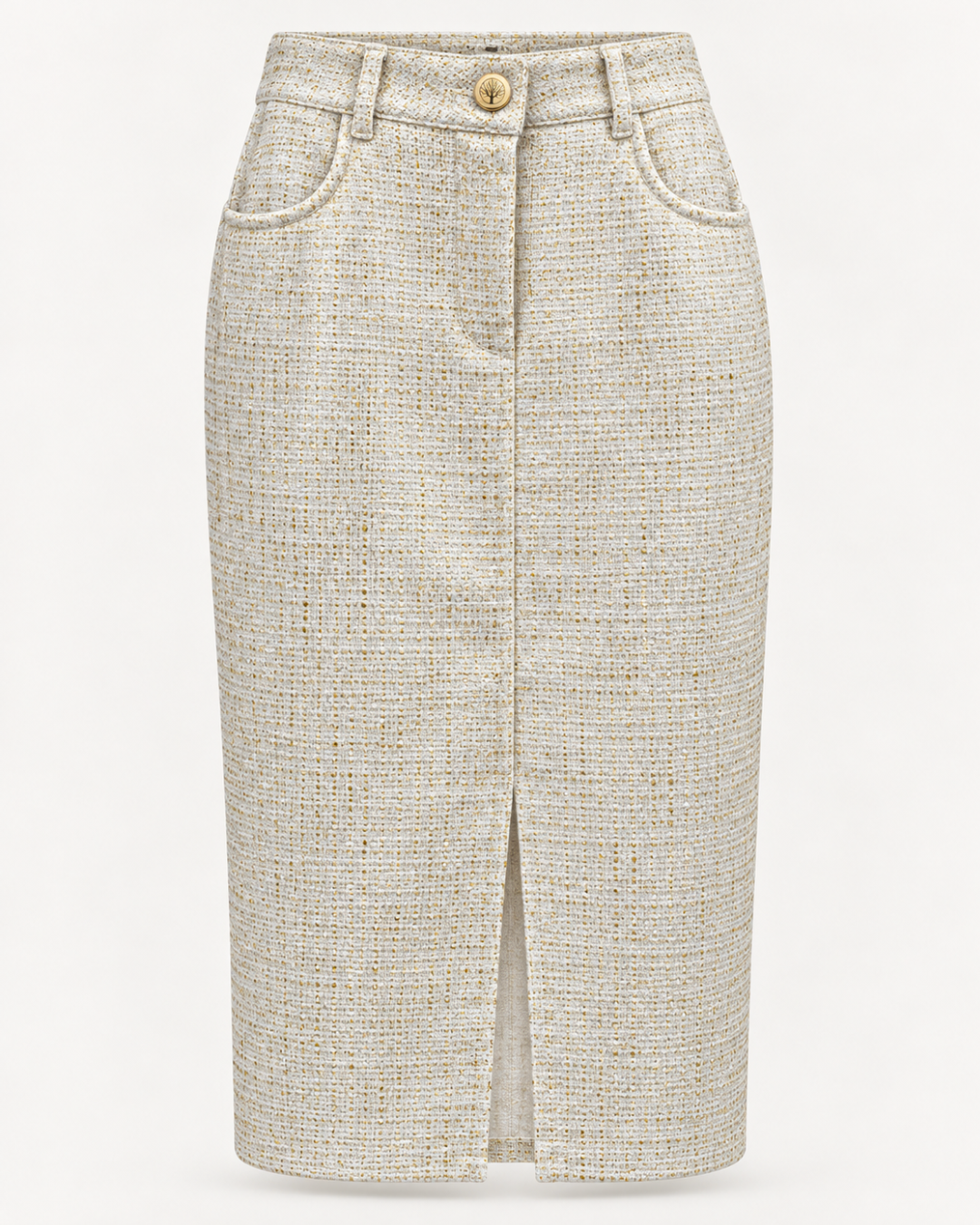 Falda Midi Texturizada Premium