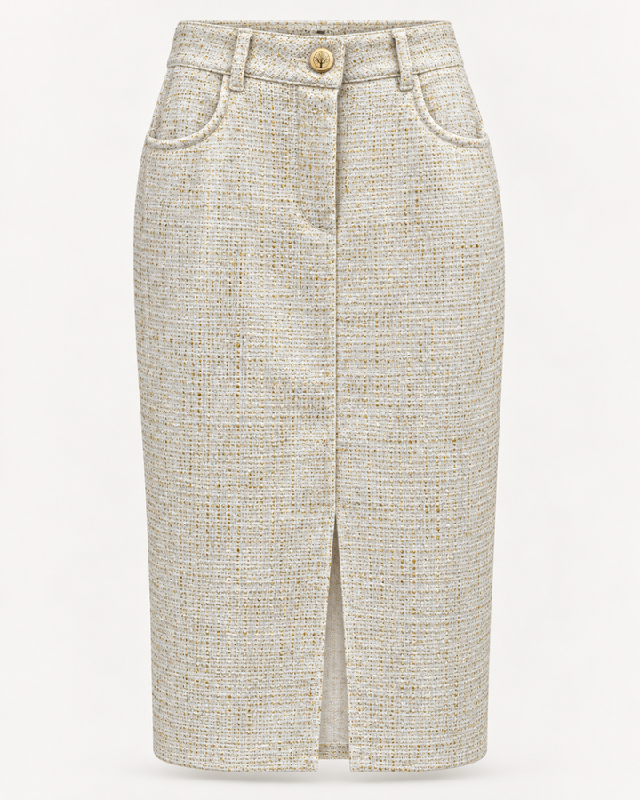 Falda Midi Texturizada Premium