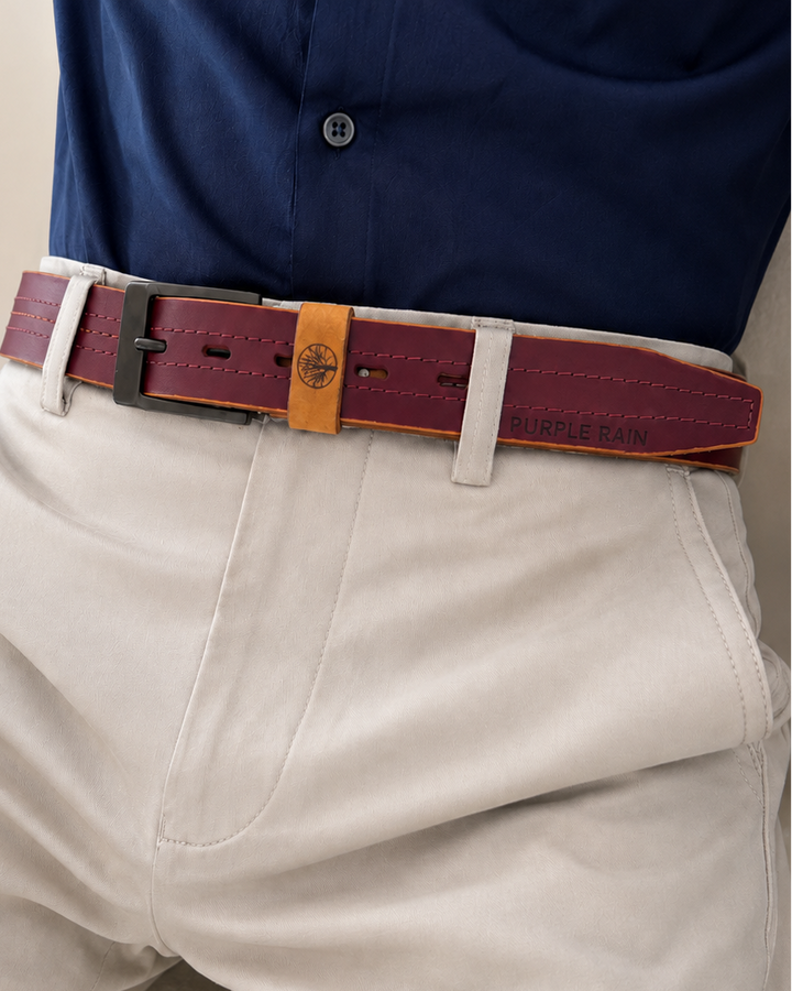 Correa Hombre 100% Cuero Vinotinto – Heritage