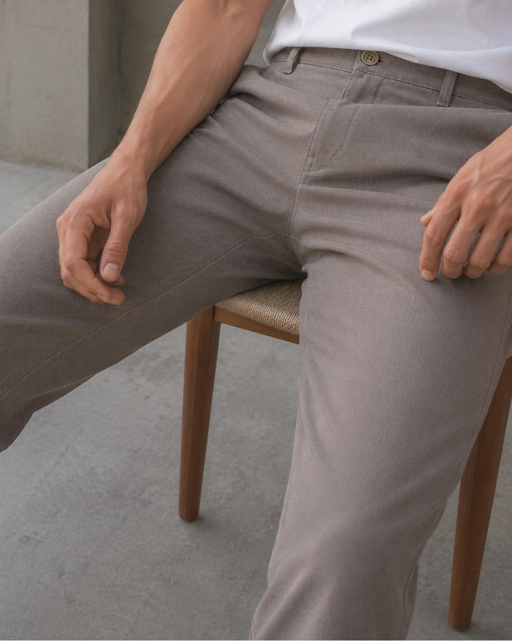 Drill Hombre Micropunto Premium Slim