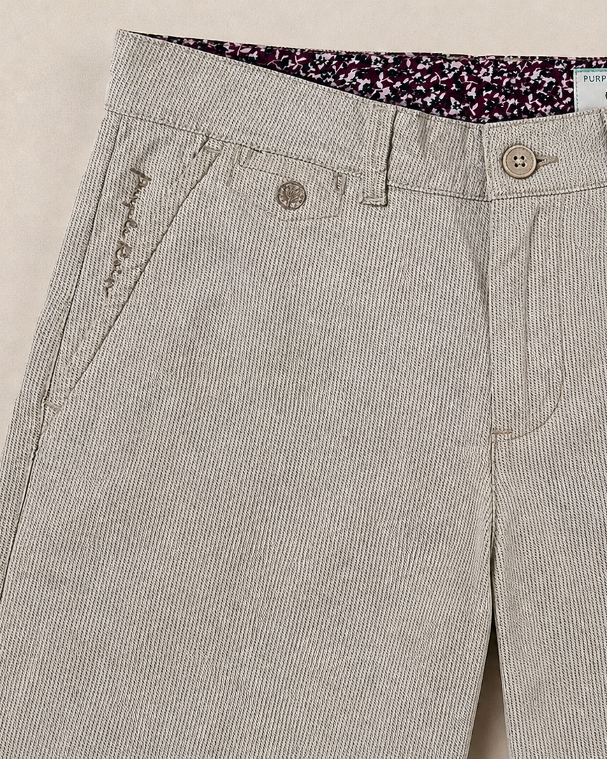 Bermuda Slim Fit Texturizada