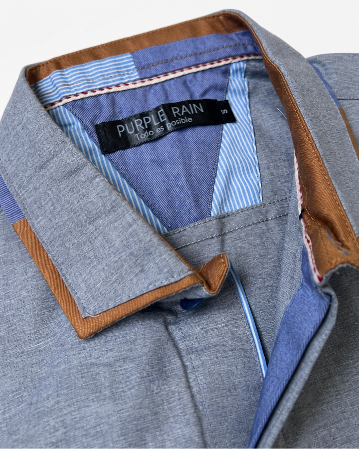 Camisa Manga Larga stretch Algodón Premium - Purple Rain