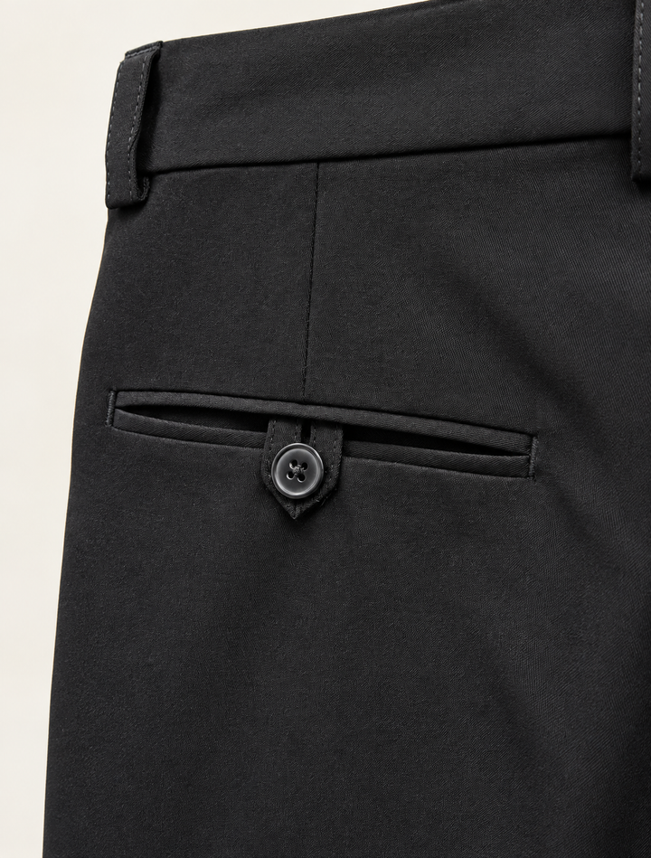 Pantalón tipo paño Sastrero Hombre Recto negro