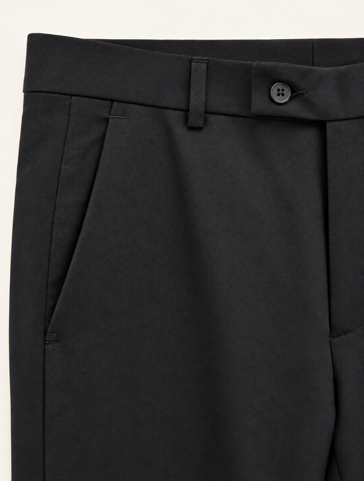 Pantalón tipo paño Sastrero Hombre Recto negro