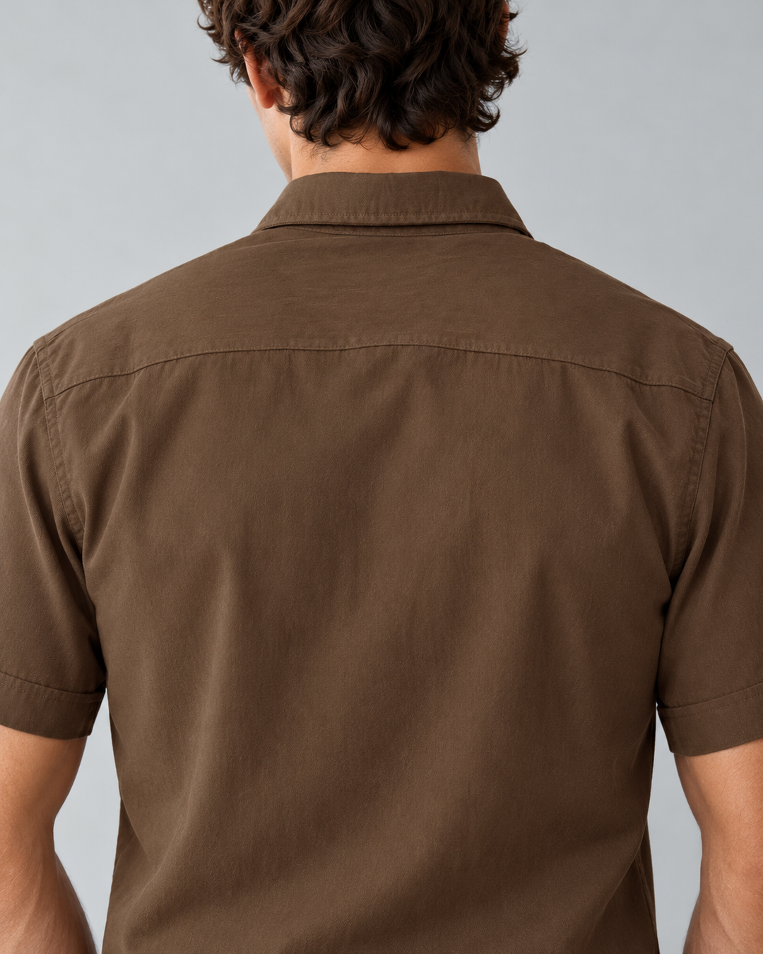 Camisa de manga corta para hombre en viscosa básicos