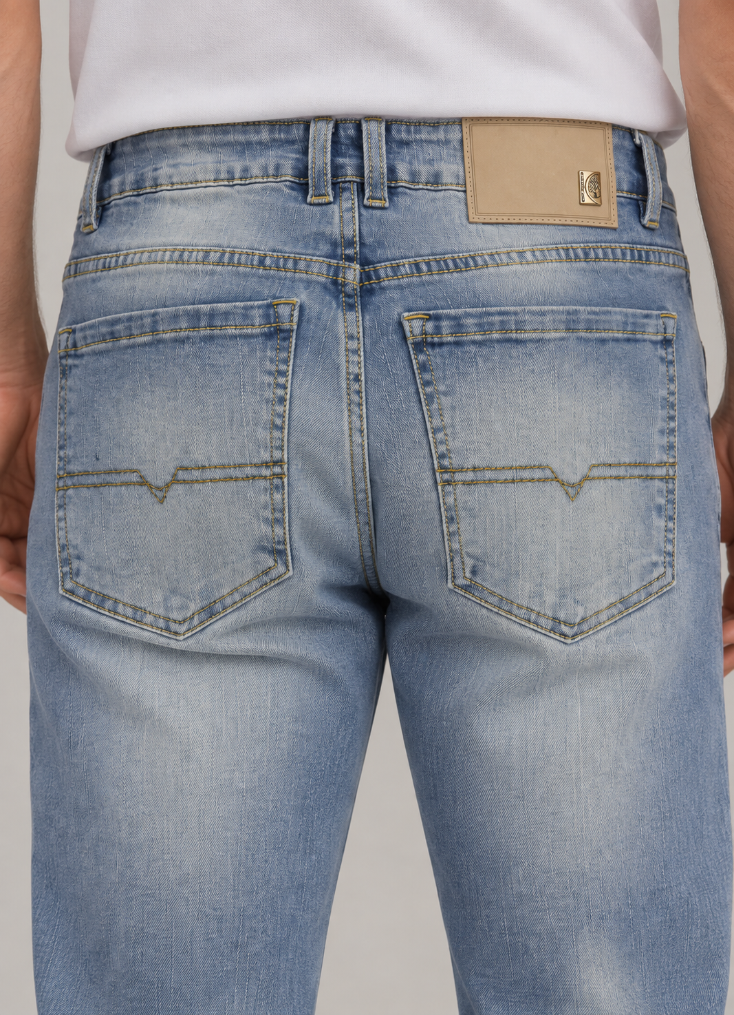 Jean Premium Hombre Recto Azul Claro - Purple Rain