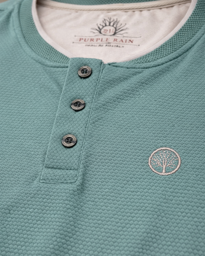 Polo Henley Signature - Purple Rain