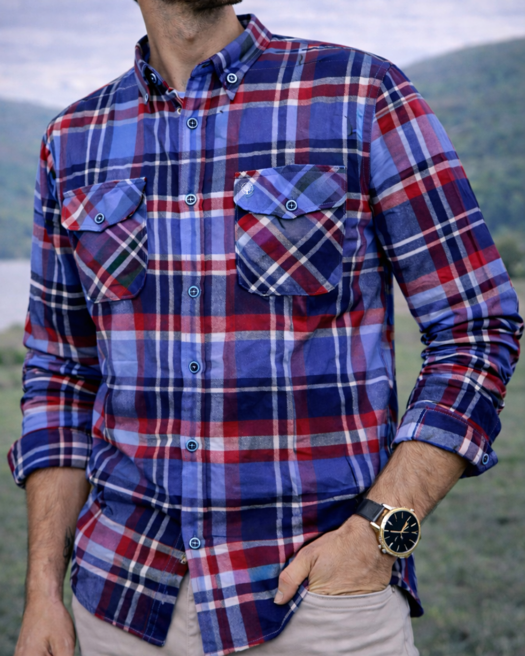 Camisa Leñadora Signature - Purple Rain