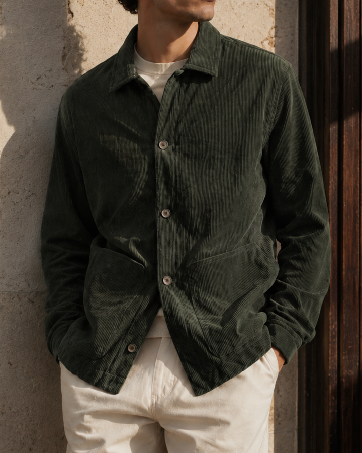 Chaqueta Signature- Pana Acolchada Hombre Verde - Purple Rain