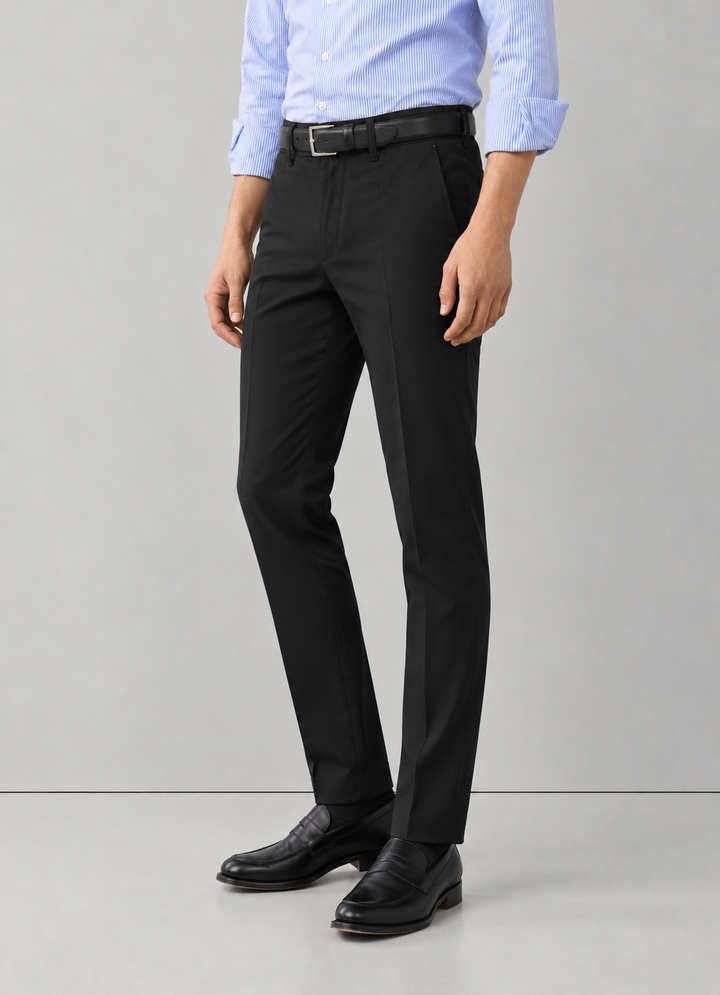 Pantalón tipo paño Sastrero Hombre Recto negro