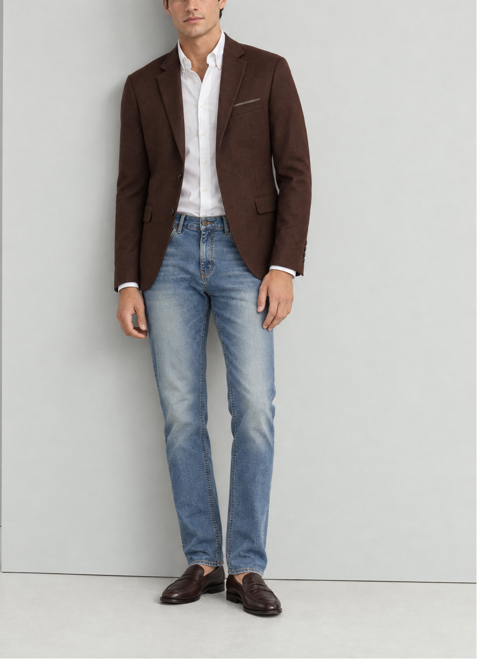 Jean Premium Hombre Recto Azul Claro - Purple Rain