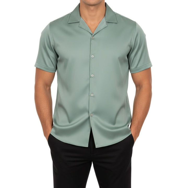 CAMISA MANGA CORTA | SATIN SENSE