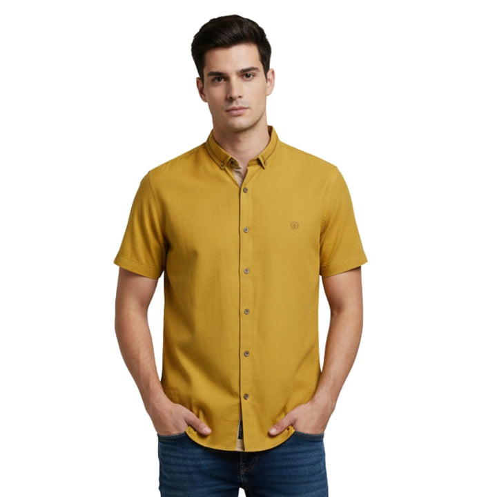 Camisa Manga Corta Rayon Spandex Tacto Suave