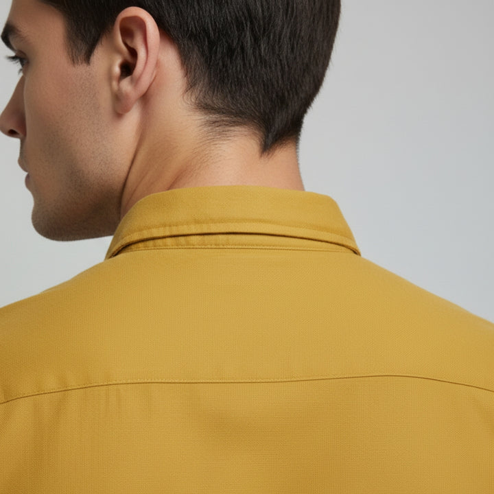 Camisa Manga Corta Rayon Spandex Tacto Suave