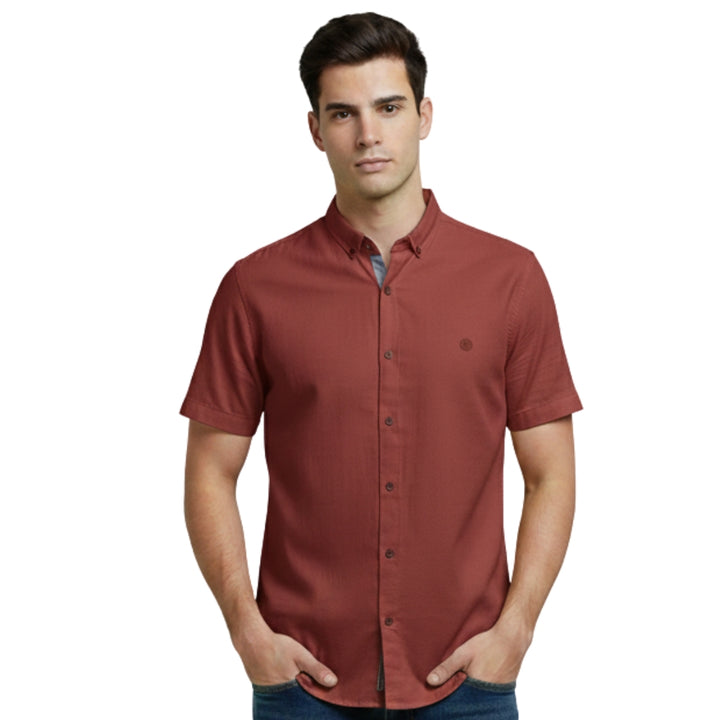 Camisa Manga Corta Rayon Spandex Tacto Suave