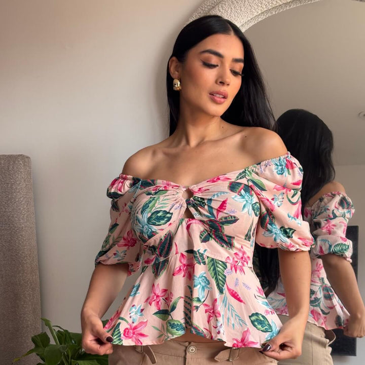 BLUSA FLORAL POWER