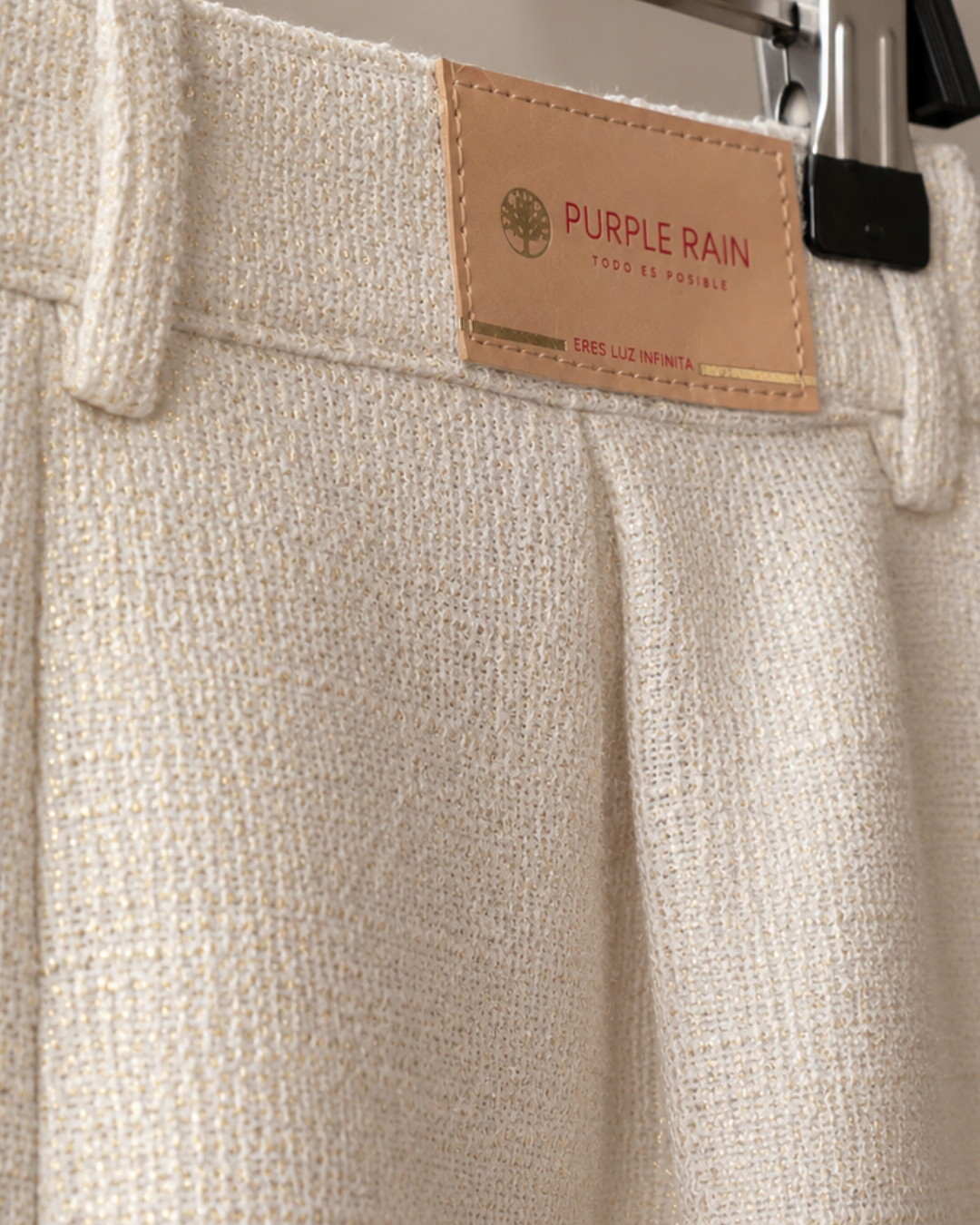 Falda Midi Texturizada Premium - Purple Rain