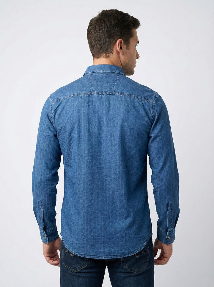 Camisa denim Texturizada